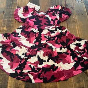 Dot Dot Smile size 3/4, 5/6, 7 or 11 girls pink camo Tier dress new